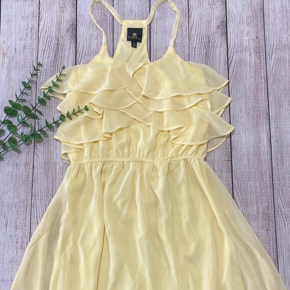 🌸 Clearance! 🌸 Yellow Ruffle Top Mini Dress Size S